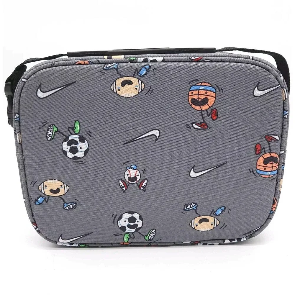 Nike Hardshell 4L Lunch Box‎ Futura Fuel Insulated School Cooler Bag Swoosh Grey